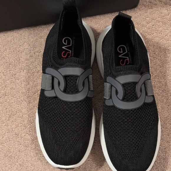 Gloria Vanderbilt Black Slip On Memory Foam Women's Sneakers In Size 10 No Box - Picture 4 of 6